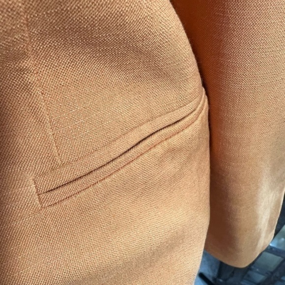 Asos Oversized Blazer With Shoulder Pads In Yellow Gold - Picture 4 of 15